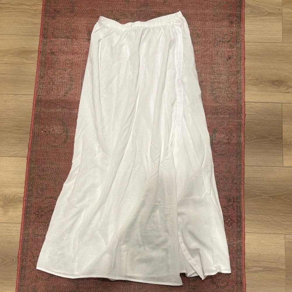 J. Crew White Maxi Skirt
